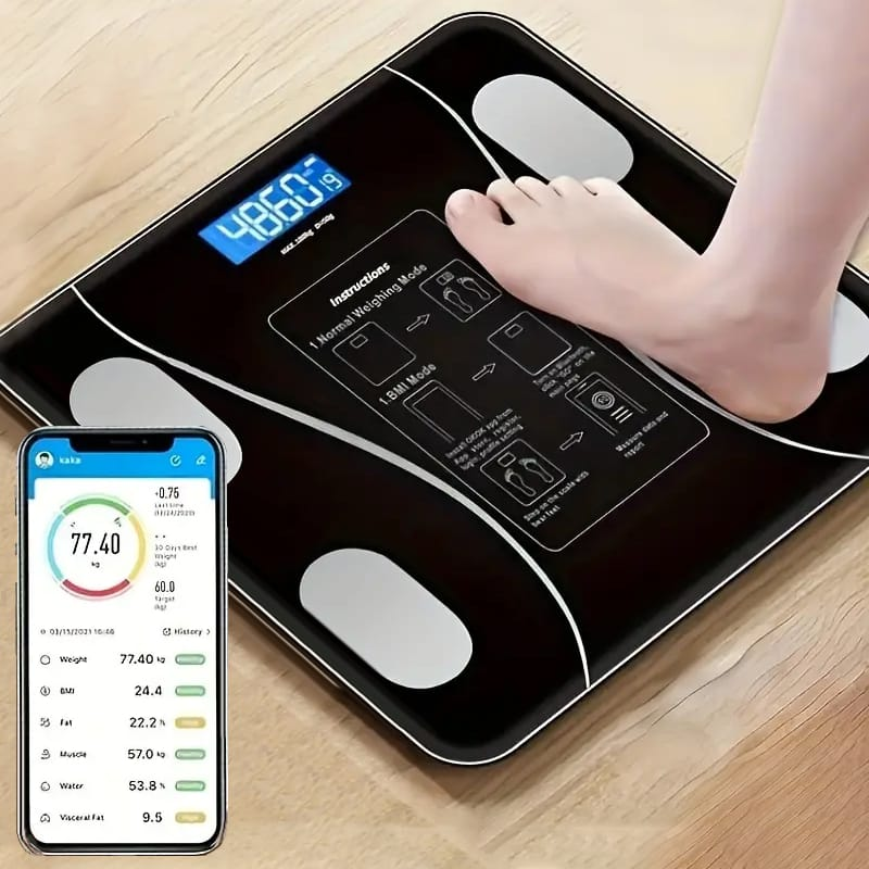 Balanza Inteligente Bluetooth con Análisis Corporal Completo
