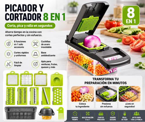 Picador y Cortador Multifuncional 12 en 1