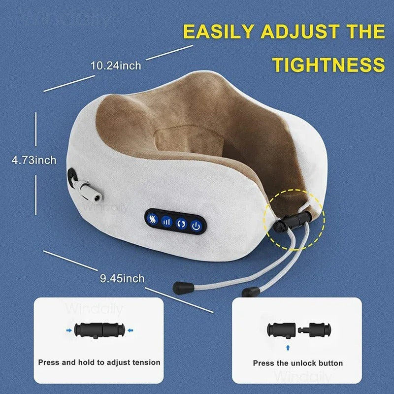 Masajeador Cervical Inteligente con Calor Terapéutico USB